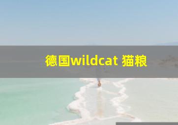 德国wildcat 猫粮